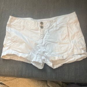 Express Cotton white shorts